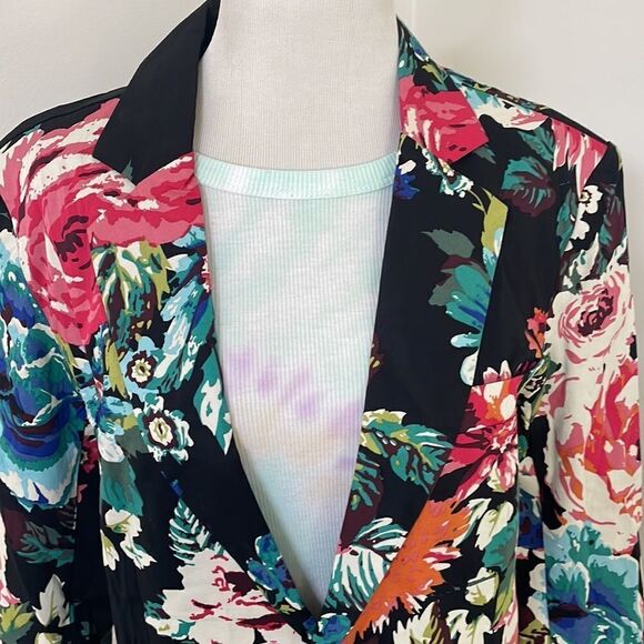 NWT Men’s formal flowered, slim fit jacket by Allegra K size men’s medium - Picture 6 of 10